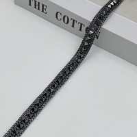 Ruban scintillant coloré perceuse à Angle pointu Rivet dentelle plastique rose diamant perle vêtements accessoires