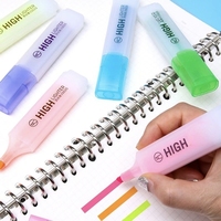 Stylo Marqueur Fluorescent à Pointe Épaisse Grande Capacité Couleurs Bonbon Séchage Rapide Vente en Gros