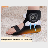 Masseur de jambe avec massage de compression d'air de chaleur pour le masseur d'onde d'air de pied de mollet utile pour la relaxation de muscles de circulation simple