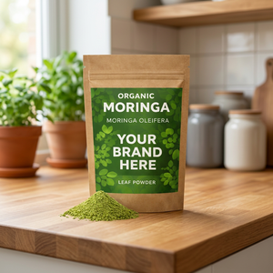 Poudre de feuilles de Moringa fine, verte, biologique, végétalienne, soutien immunitaire, croissance musculaire, croissance des cheveux, croissance des ongles, exclusions pour nouveau-nés, tous âges - Product Image 1