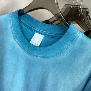 Premium vierge lavage à l'acide T-Shirt 250gsm coton jeunesse Style personnalisé en gros - Product Image 3