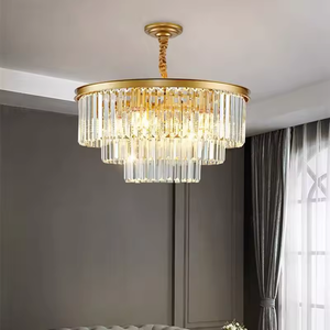 Wholesale <b>Bedroom</b> Decor Modern Luxury Modern Decorative Round Luxury K9 Crystal <b>Chandelier</b> - Product Image 1
