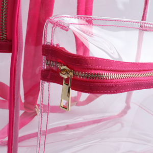 Custom Wholesale Unisex Clear PVC <b>Backpack</b> Zipper Closure Letter Large Capacity Outdoor <b>Waterproof</b> <b>School</b> Fashion <b>Backpack</b> - Product Image 5