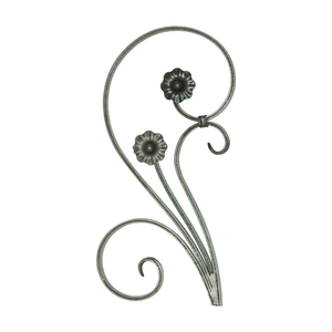 <span class=keywords><strong>Prix</strong></span> d'usine des ornements de défilement C <span class=keywords><strong>en</strong></span> <span class=keywords><strong>fer</strong></span> <span class=keywords><strong>forgé</strong></span> des panneaux de garde-corps de porte de clôture <span class=keywords><strong>en</strong></span> métal - Product Image 4