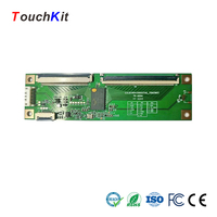 Pantalla Táctil Capacitiva TouchKit de 24 Pulgadas con Controlador y Cable USB para Terminales de Quiosco en Restaurantes y Exteriores
