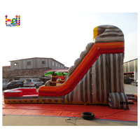 Toboggan aquatique gonflable Heyhail couleur marbre en PVC pour usage extérieur et résidentiel