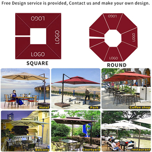 Sombrilla Plegable para Jardín, Patio o Playa, 3M*3M, Impermeable, Color Personalizado, Ideal para Restaurantes y Cafeterías al Aire Libre, Marca FEAMONT, Gran Venta - Product Image 6