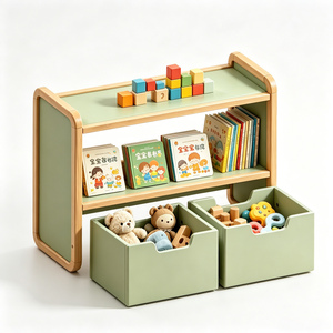 Estantería de Madera Personalizada para Niños <span class=keywords><strong>con</strong></span> Cajón Organizador de Juguetes, Armario de Almacenamiento <span class=keywords><strong>Infantil</strong></span> - Product Image 4