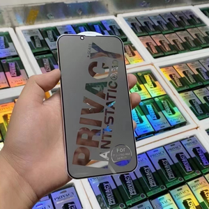 Para <span class=keywords><strong>iPhone</strong></span> 16 protector de pantalla de privacidad antiestático para Samsung anti Spy Peep película protectora vidrio templado 15 Plus 13 pro Max - Product Image 2