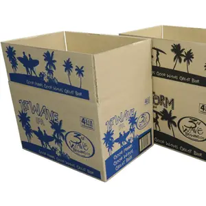 Картонная Транспортировочная коробка, бумажная упаковочная коробка, полноцветная печатная гофрированная перерабатываемая картонная коробка для доставки