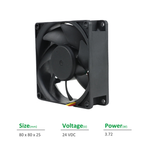 Ventilador Axial SUNON PF80252B1-1000C-G99 de 80x80x25mm, 24VDC, 3.72W, con Rodamiento de Bolas, para Gabinetes e Inversores - Product Image 2