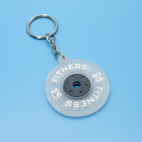 Porte-clés Disque de Poids 3D en PVC Personnalisable – Porte-clés Fitness Disque de Poids
