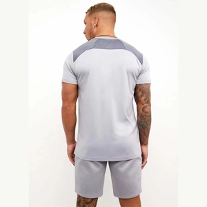 Custom Made <b>Design</b> Wholesale Breathable <b>Men</b> <b>T</b>-<b>Shirt</b> & <b>Shorts</b> <b>Set</b> Solid Color Cotton Made Cheap Price <b>T</b>-<b>Shirt</b> & <b>Shorts</b> <b>Sets</b> - Product Image 5
