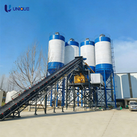 Centrale à béton préfabriqué fixe, entièrement automatique, économique, mini, portable, 60m3/heure, à vendre