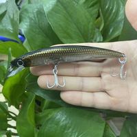 Leurres de pêche en cristal 3D, leurre de pêche en profondeur, appât dur artificiel, bateau à la traîne, pêche en mer, bar, brochet, 11cm, 16g