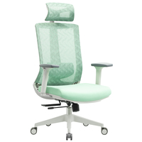 Chaise de bureau ergonomique pivotante en maille respirante avec support lombaire, idéale pour atelier moderne, hauteur réglable, mécanisme 3 positions, direct usine