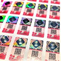 Haute technologie 3D holographique Eas Rf étiquette Ture couleur effet Qr Code étiquette hologramme avec code à barres étiquette de sécurité autocollant
