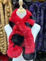 Écharpe en fourrure de lapin 100% authentique unisexe, vente en gros, écharpe chaude et tendance pour l'hiver, disponible en plusieurs couleurs