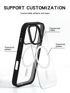 เคสโทรศัพท์แบบแม่เหล็กถอดได้ 3-in-1 ลายหัวใจสีชมพูสไตล์สาวหวาน สำหรับ <span class=keywords><strong>iPhone</strong></span> 16 15 14  วัสดุ PC ใส พร้อมลายพิมพ์ - Product Image 5