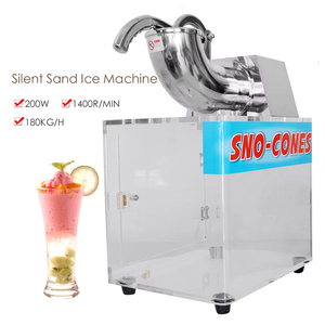 Xeoleo Máy Nghiền Đá Thương Mại Bông Tuyết Máy Nước Đá Tự Động Đôi Lưỡi Dao Cạo Râu Băng Tuyết <span class=keywords><strong>Cone</strong></span> Maker 200W <span class=keywords><strong>SNO</strong></span>-CONES Máy - Product Image 4