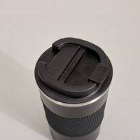 Taza de Café de Viaje de Acero Inoxidable de Doble Pared con Aislamiento al Vacío, Diseño Moderno, Tapa Antiderrames, Libre de BPA, Boca Ancha, para Oficina