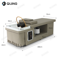 Offre Spéciale élégant shampooing lit électrique lavage des cheveux lit Spa tête Massage Table shampooing Station avec Circulation d'eau