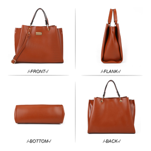 2024 Mới Chất Lượng Cao Túi Xách Đơn Giản Thời Trang Da Màu Rắn Phụ Nữ Mới Nhất Sang Trọng Vai Túi - Product Image 5