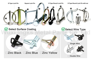 Thép Kẽm Màu Vàng 6Mm Mùa Xuân <span class=keywords><strong>Pin</strong></span> Cho Trailer Linch <span class=keywords><strong>Lynch</strong></span> Pins - Product Image 5