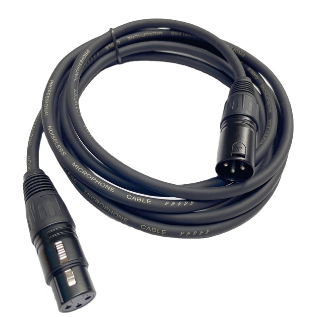 XLR Male to XLR Female cable OFC Audio Foil+Braided Shielded For Microphone Mixer Amplifier 1m 2m 3m 5m 10m