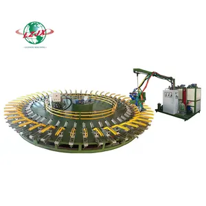 Automatic full-set pu insole shoe moulding machine polyurethane shoe pouring complete production line