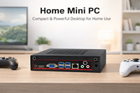 Mini PC de Oficina con Intel Core I3 I5 I7 7700HQ, DDR4 Máx. 32G RAM, VGA, Pantallas Dobles, 1*RJ45, Windows, Linux OS