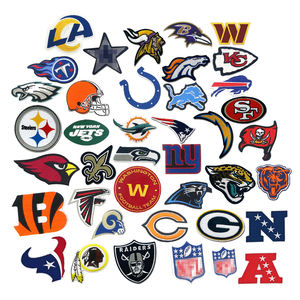Patch Ricamate con Logo di Squadre di Football Americano con Retro Termoadesivo - Product Image 1