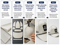 Casquette de baseball personnalisée à 5 panneaux en caoutchouc PVC avec logo, imperméable, perforations découpées au laser, casquettes de golf de performance, chapeaux de golf sportifs avec cordon