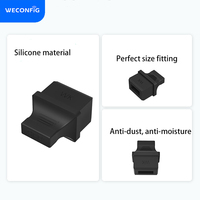 Capuchon anti-poussière pour port SFP avec languette de retrait, en silicone, 1000 pièces/paquet