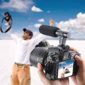 Microfone sem fio youtuber vlogging, gravador de áudio com gola, câmera digital, microfone de vídeo para celular