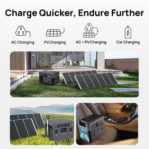 Station d'alimentation extérieure RHT 3000W, générateur solaire portable Lifepo4 3kw, station d'alimentation 110v, batterie de stockage d'énergie 2400w - Product Image 6