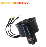 Moteur QX-Motor 30mm EDF 6 pales, ventilateur cannelé QF1611, moteur sans balais avec ESC 40A / 20A 2-6S pour modèles d'avions RC DIY et modèles de voitures