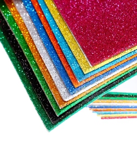 Feuille de mousse EVA dorée brillante de qualité supérieure, mousse EVA haute densité, matériau artisanal pour studio d'art, école, fournitures d'artisanat - Product Image 1