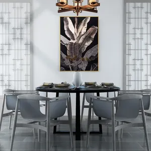 Impressions numériques personnalisées sur toile, motifs floraux en cristal 3D, décor mural pour la maison, peinture moderne HD imperméable - Product Image 1