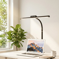 Lámpara de Escritorio Flexible con Clip, 5 Temperaturas de Color, Regulación Continua y Control Táctil para Compradores Minoristas