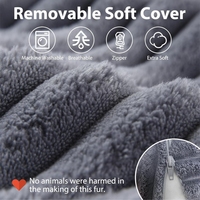 Coussin de dossier surdimensionné avec poche pour téléphone, appui-tête réglable, coussin de soutien pour le dos et les bras