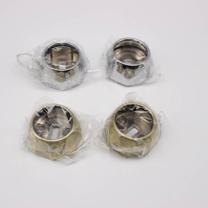 Octagonal Flange Seat 25mm Zinc Alloy Wall Mount <b>Wardrobe</b> Clothes Rail Bracket Fixing Accessory - Product Image 3