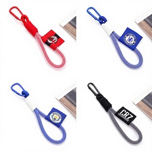 Funda para Teléfono con Logotipo de AC Milan, Chelsea <span class=keywords><strong>FC</strong></span>, Manchester City, CR7, Correa Antipérdida para el Cuello para Chicas, con Mosquetón y Correa Cruzada - Product Image 2