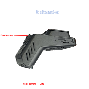 4CHs บันทึก4G WiFi กล้องติดรถยนต์, การควบคุมแอปพลิเคชั่นสัญญาณเตือน SOS พร้อมกล่องดำสำหรับรถจีพีเอสช่วยถอยหลังกล้องมองหลังกล้อง DMS - Product Image 4