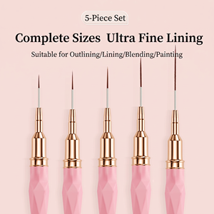 Ensemble de pinceaux professionnels pour le nail art, avec logo personnalisé, poils en nylon, pour dessiner des motifs, pour salon de manucure - Product Image 5