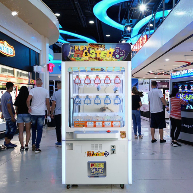 Coin Operated Metal Amusement Prize Cabinet Popular Games Golden Key Master 15 Holes Claw Crane Arcade Vending Machine
