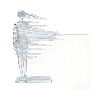 Esculturas <span class=keywords><strong>de</strong></span> Resina Transparente Personalizables <span class=keywords><strong>de</strong></span> Chicas Fuertes en el Viento - Product Image 1