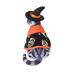 Disfraz de Gato Mago al por Mayor de Fábrica, Disfraz de Transformación para Mascotas para Festivales de Verano, Vestido de Algodón y Fibra de Poliéster para Halloween - Product Image 6