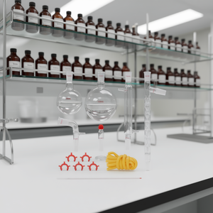 Kit de destilación de vidrio de laboratorio 3.3 Boro, 1000ml, junta 24/40, juego de 14 piezas para extracción de aceites esenciales, suministros de laboratorio - Product Image 2