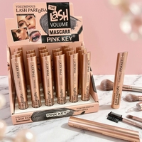 Maskara Rose Gold Tube Voluminous Lash Paradise Hitam Intens Tahan Air Anti Luntur 24pcs Pasokan B2B